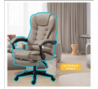 Silla Oficina Ergonómica Reclinable Ajustable Con Reposapiés SIN MASAJEADOR