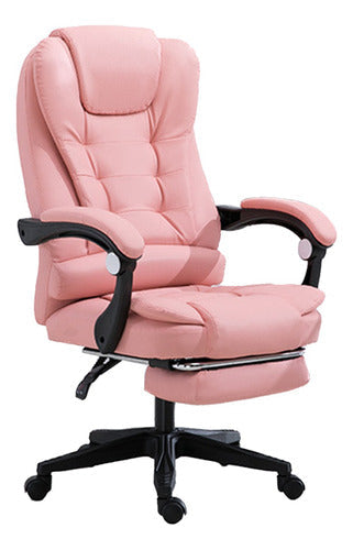 Silla Oficina Ergonómica Reclinable Ajustable Con Reposapiés SIN MASAJEADOR