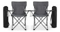 2 Sillas Plegable de Camping Portátil con Funda de Transporte