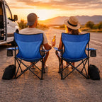 2 Sillas Plegable de Camping Portátil con Funda de Transporte