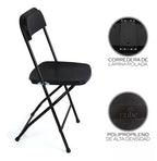PACK DE 6 SILLAS PLEGABLES DE PLASTICO