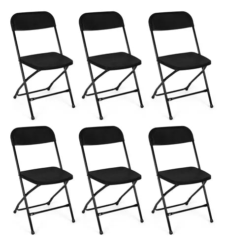 PACK DE 6 SILLAS PLEGABLES DE PLASTICO