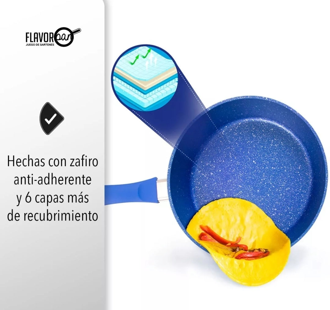 Juego de Sartenes Stone Antiadherente
