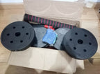 Kit mancuernas, pesas y barra recta  ajustables 15kg