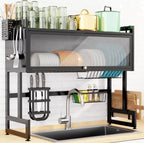 Escurridor de acero al carbono con puerta de 85cm