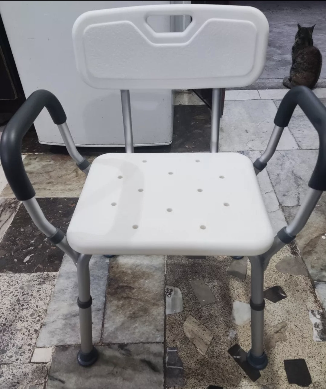Silla ajustable para ducha
