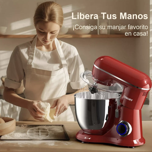 Batidora de pedestal 3 en 1: 660w 10 velocidades 6L