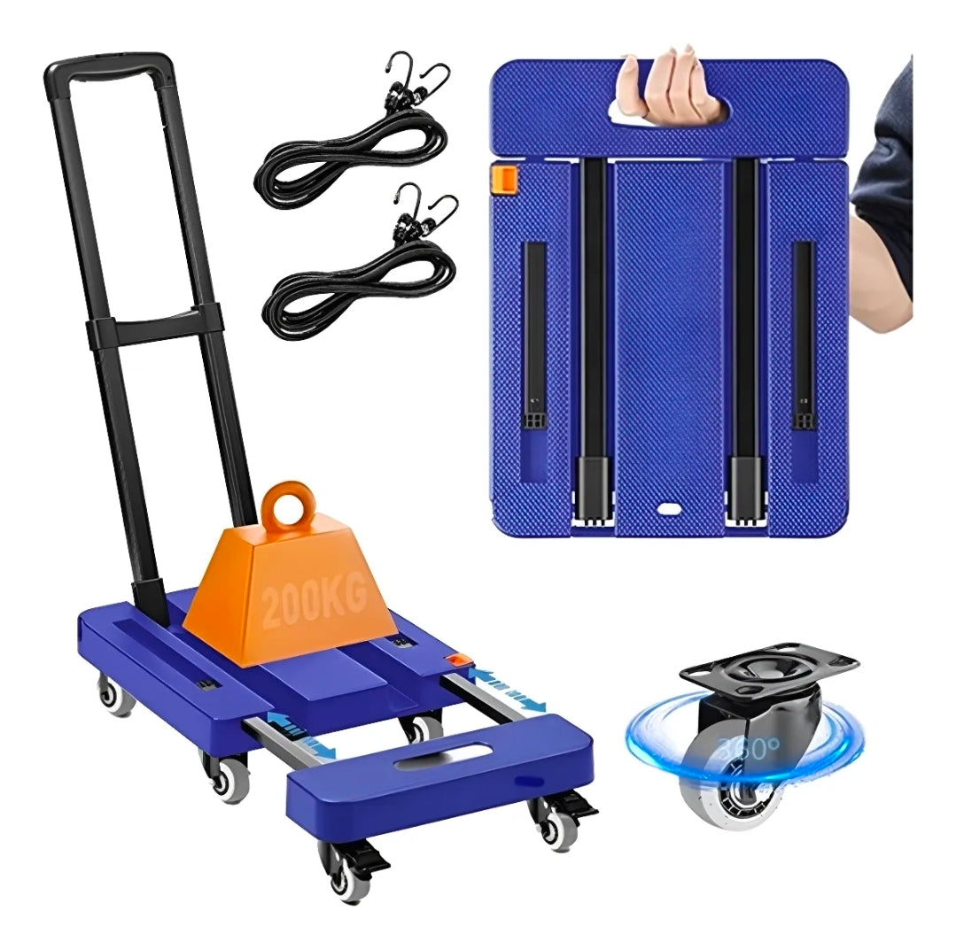 Diablito De Carga Plegable Con Extensible 200kg