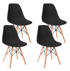 Juego de 4 sillas Eames minimalistas variedad de colores