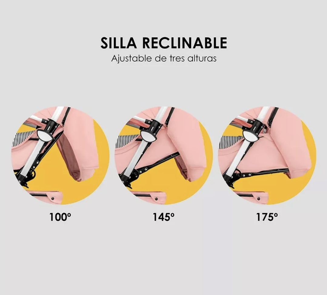 Carriola Para Bebé Musical Plegable Ligera Ultra Premium
