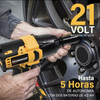 Pistola Llave De Impacto Inalámbrico Ironhoof  batería de 21V   500W